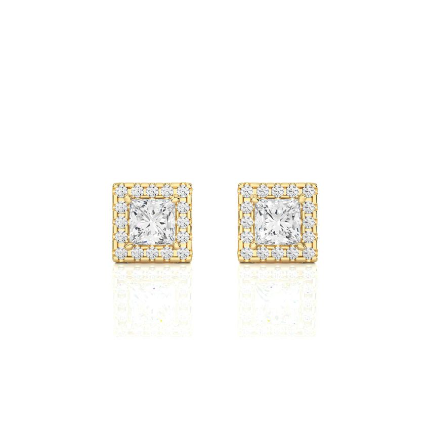 halo-studs-push-back-earrings yellow gold